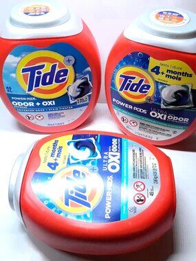 LOT OF 3 TIDE PODS ALL EMPTY CONTAINERS ONLY - See Listing -